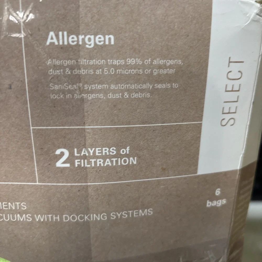 Oreck CC SaniSeal AK1CC6A Allergen Filtration Vacuum Bags‎ 6 Pack 2 Packs
